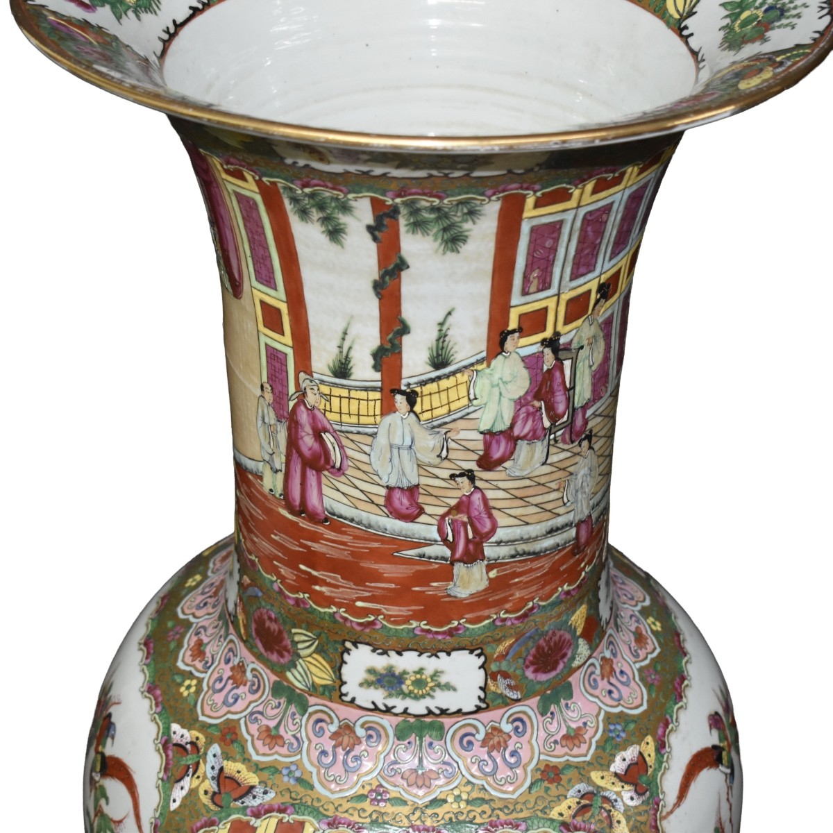 Large Chinese Porcelain Floor Vase