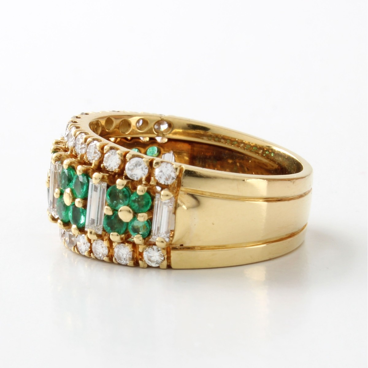 Tiffany & Co Diamond and Emerald Ring