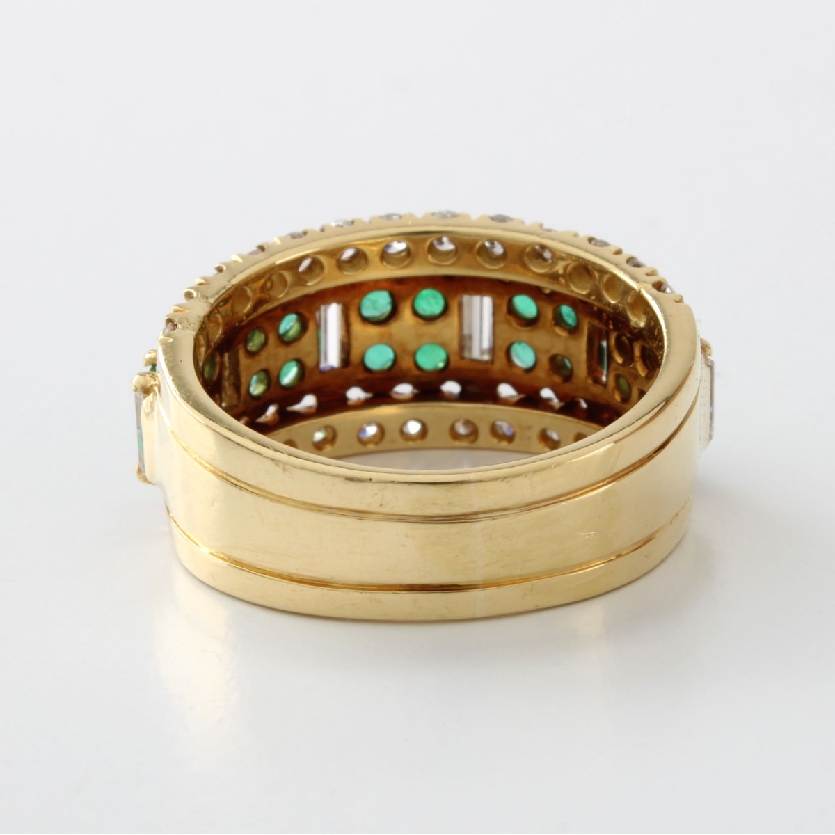 Tiffany & Co Diamond and Emerald Ring