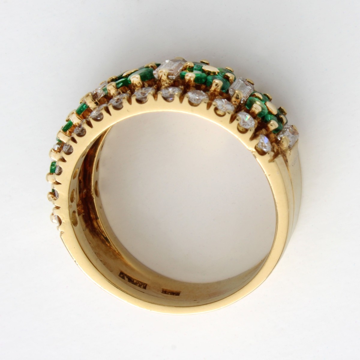 Tiffany & Co Diamond and Emerald Ring