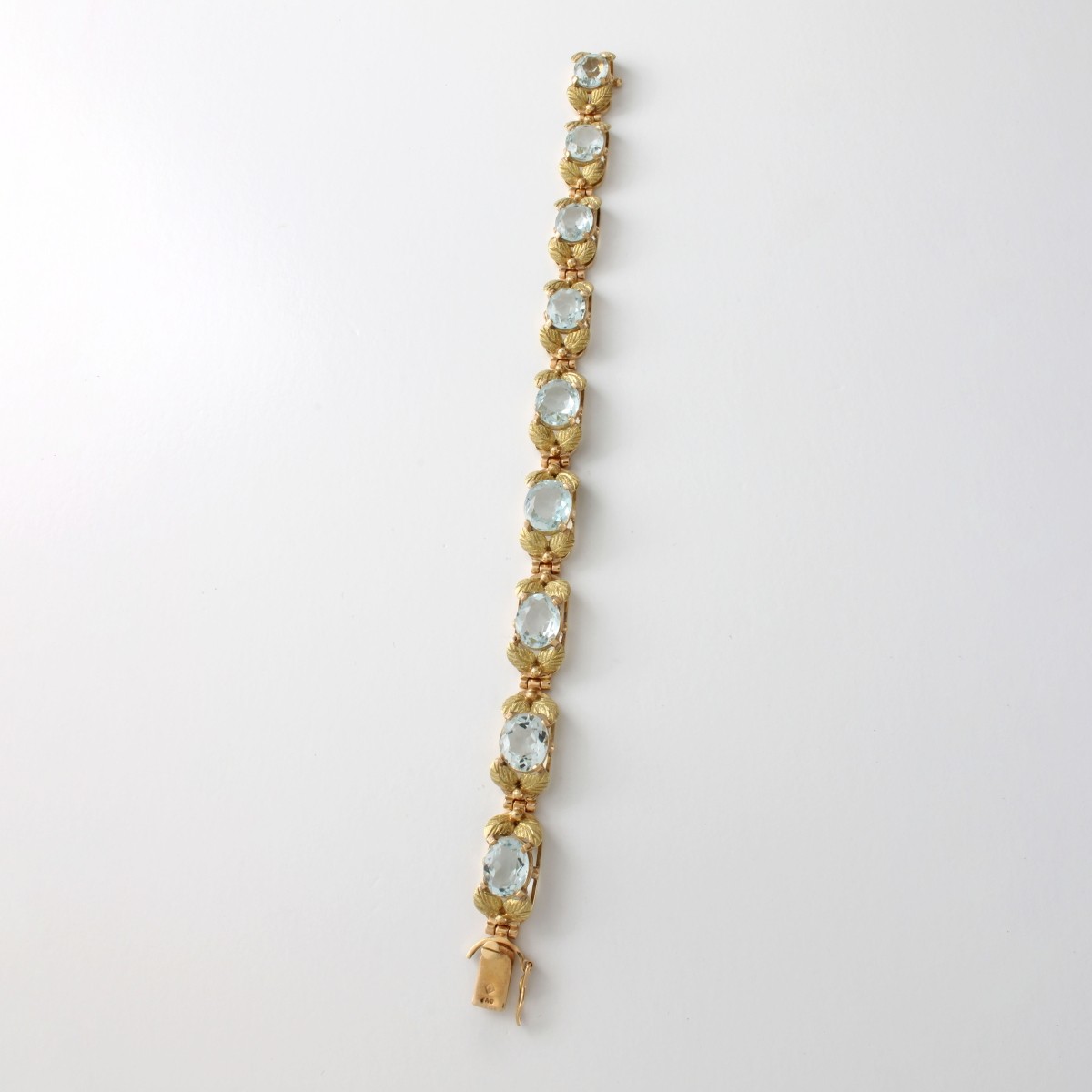 H Stern Aquamarine and 18K Bracelet