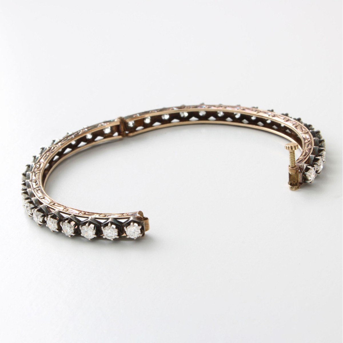 Diamond, Platinum and 18K Bracelet