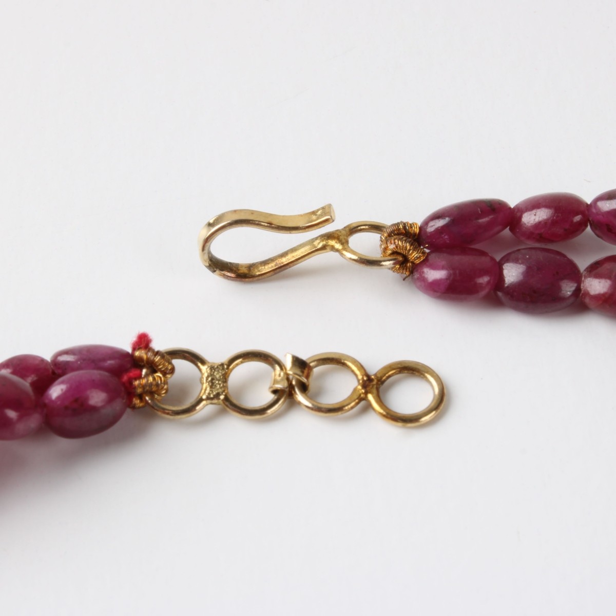 Ruby, Diamond, Pearl and 14K Necklace