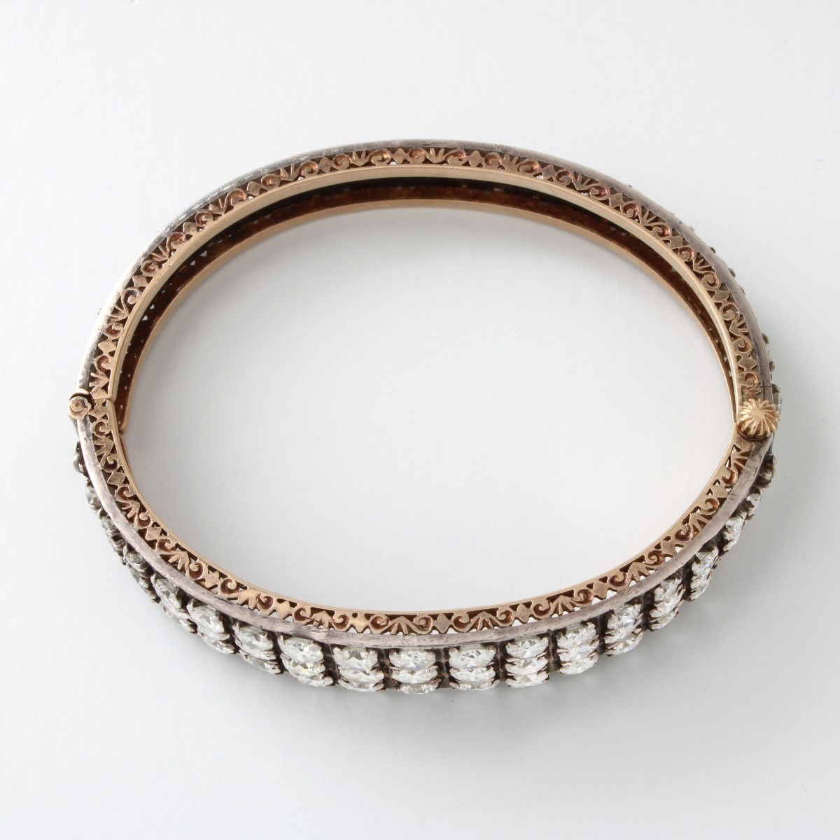 Diamond, Platinum and 18K Bracelet