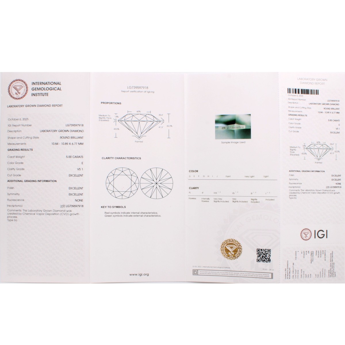 EGL Diamond and Platinum Ring