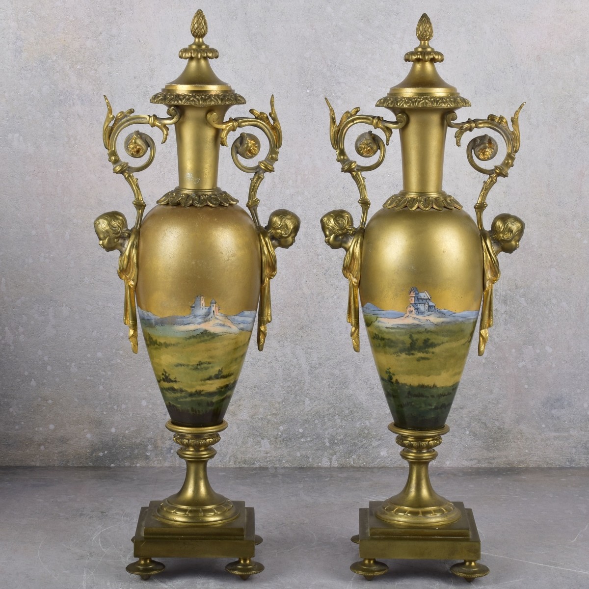 Russian Clock Garniture Set