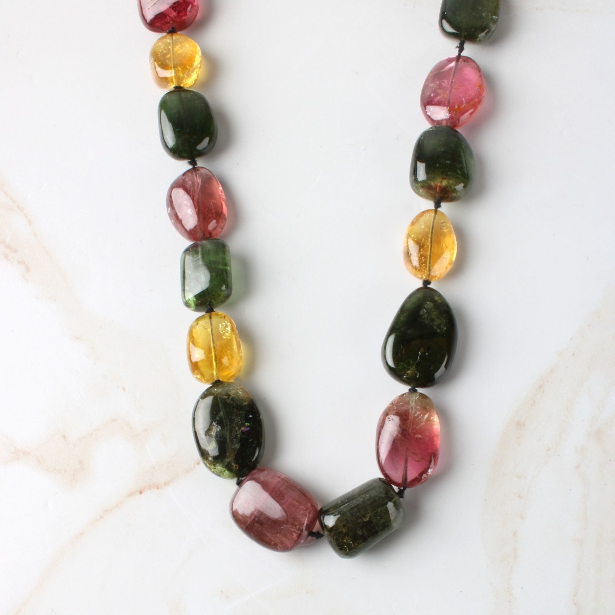 Tourmaline and Citrine Necklace
