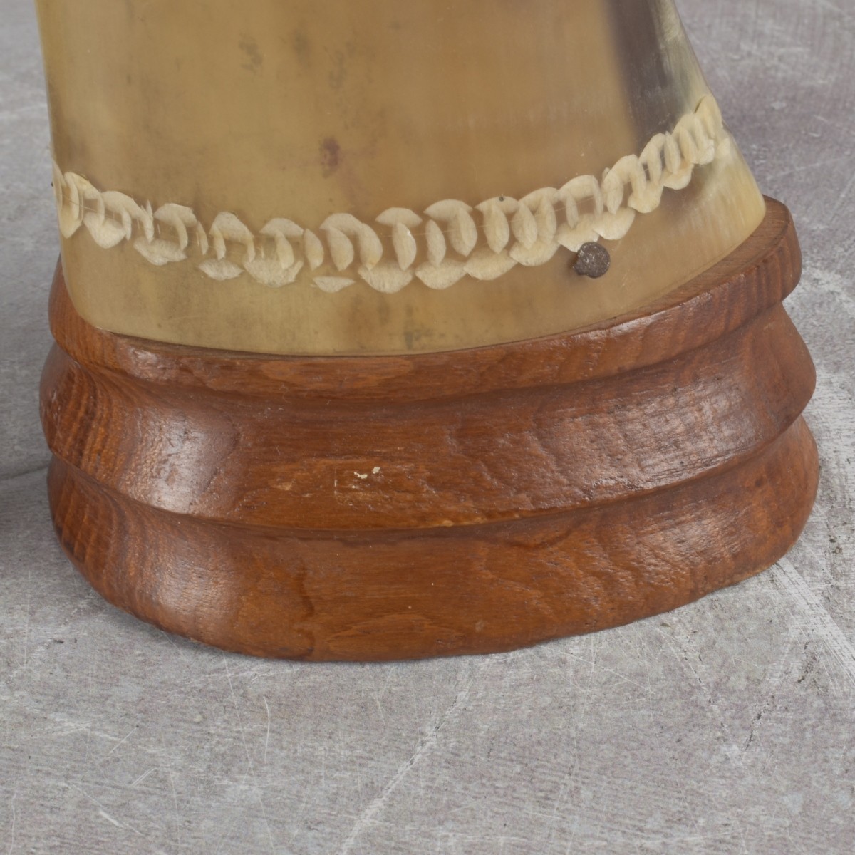 Vintage Carved Buffalo Horns