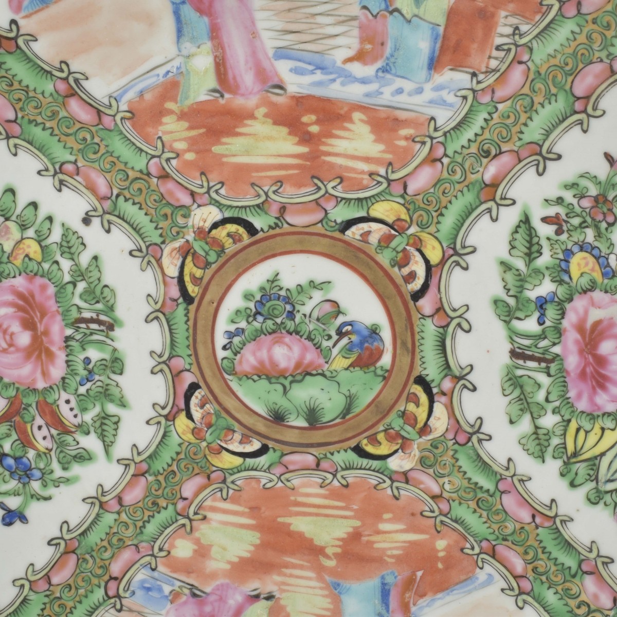 Chinese Hand Painted Famille Rose Dish