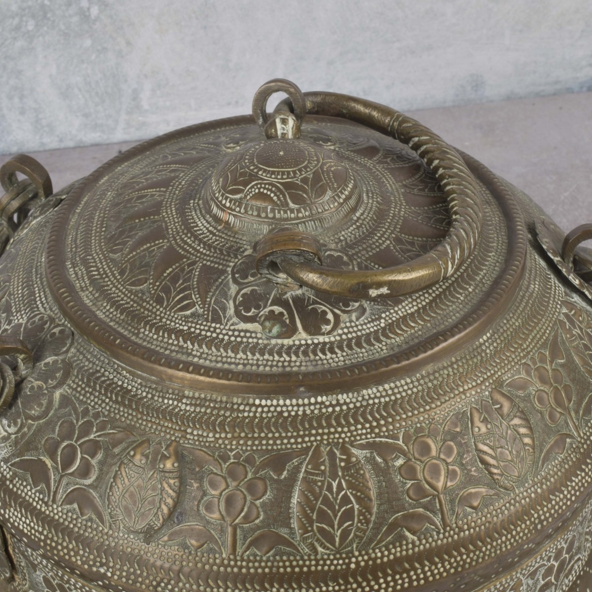 Antique Oriental Copper Cricket Cage