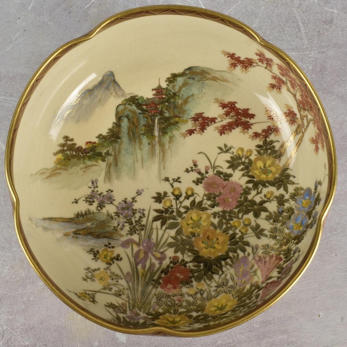 Vintage Japanese Satsuma Bowl