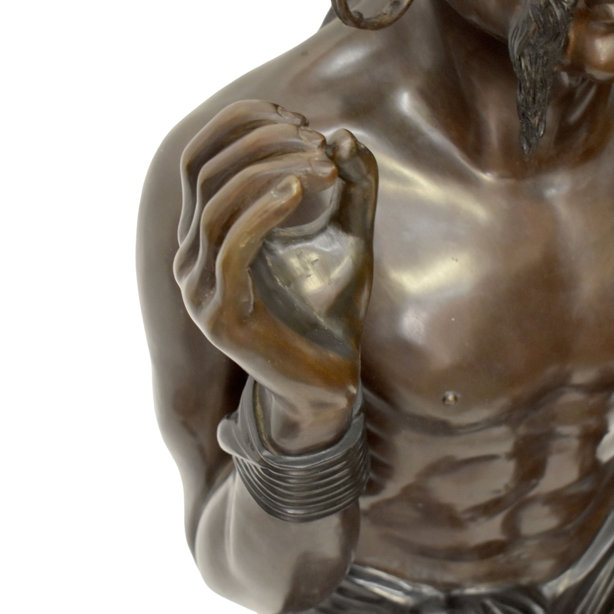 Bronze Mongolian Warrior Figure