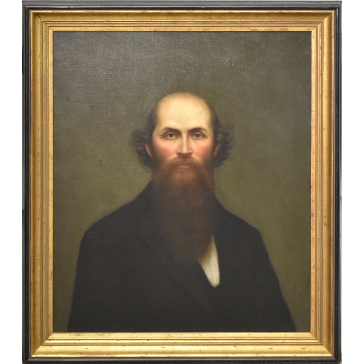 19th Cent., O/C Portrait of a Man