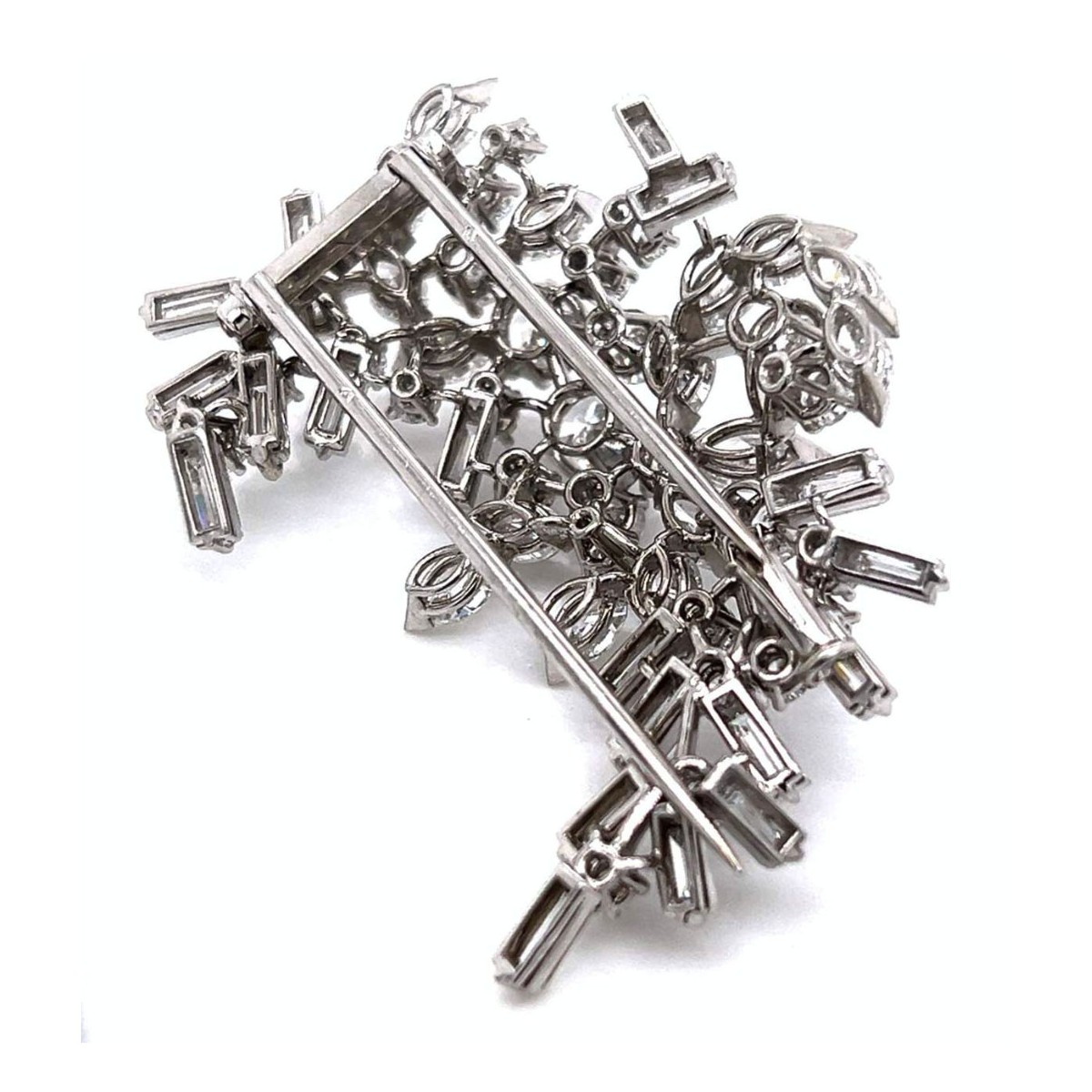 Diamond and 18K Brooch