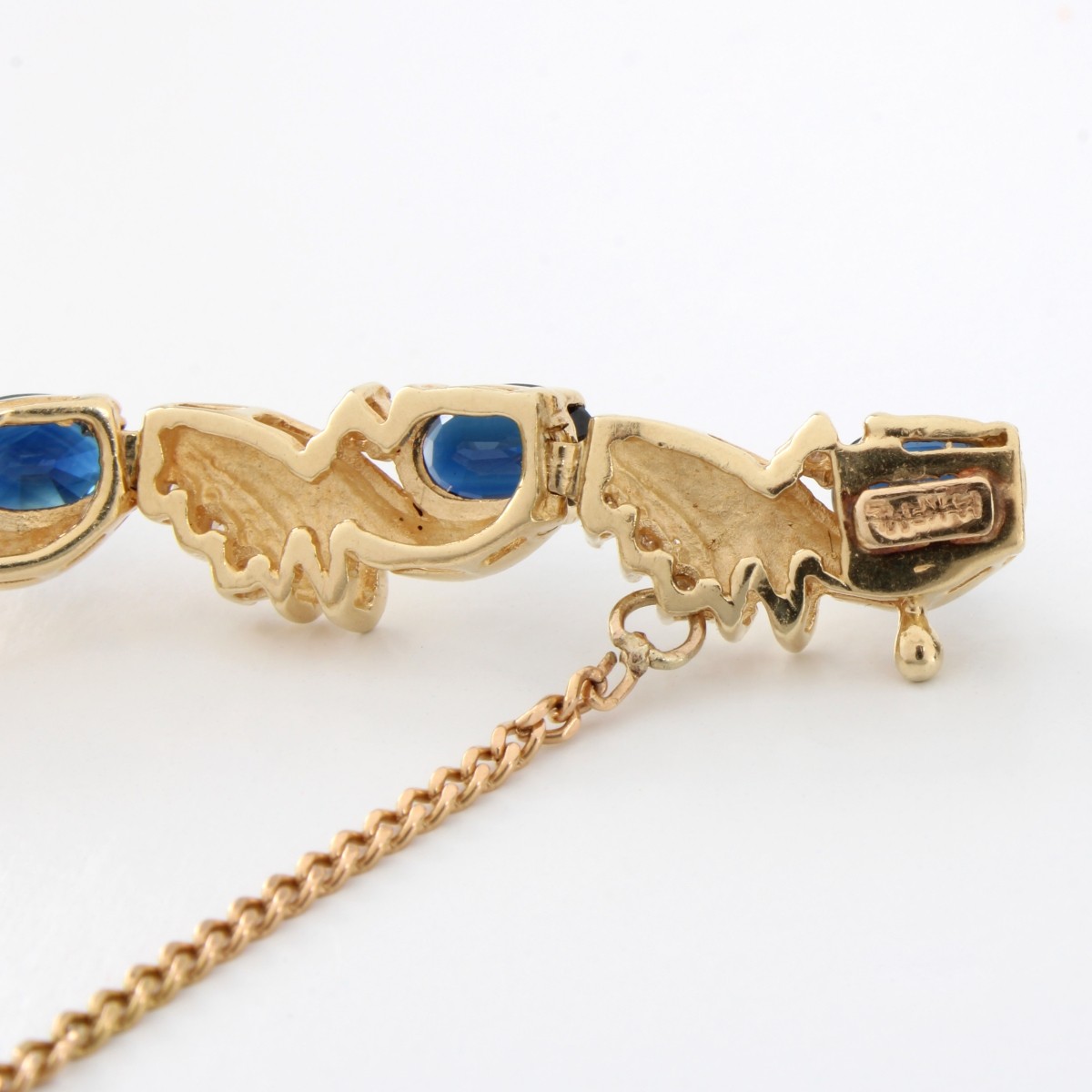 Sapphire, Diamond & 14K Jewelry Suite