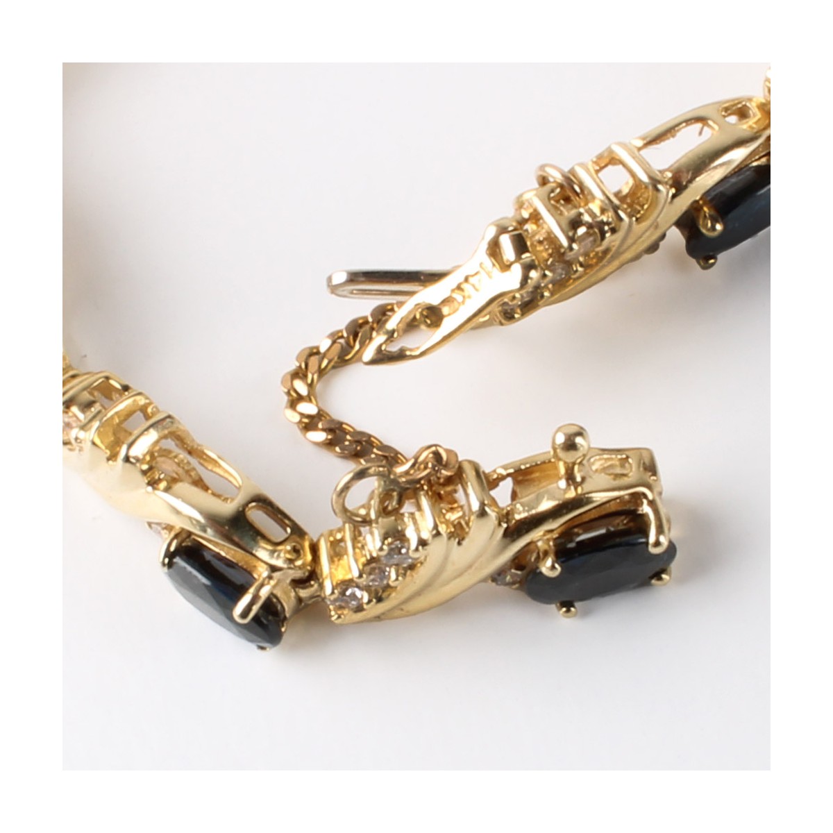 Sapphire, Diamond & 14K Jewelry Suite