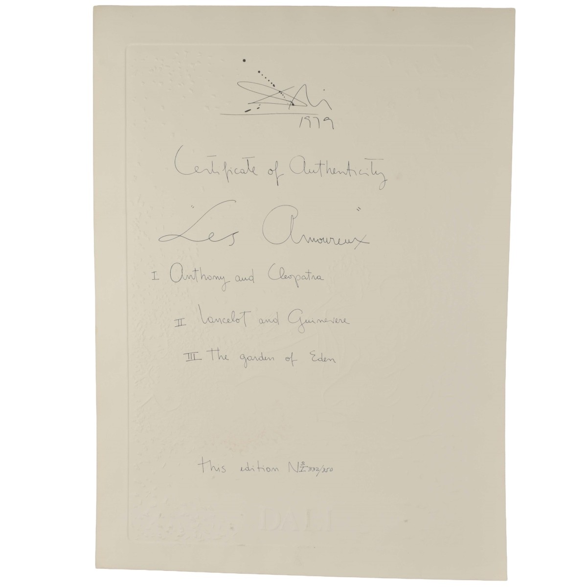 Salvador Dali, Spanish (1904 - 1989)