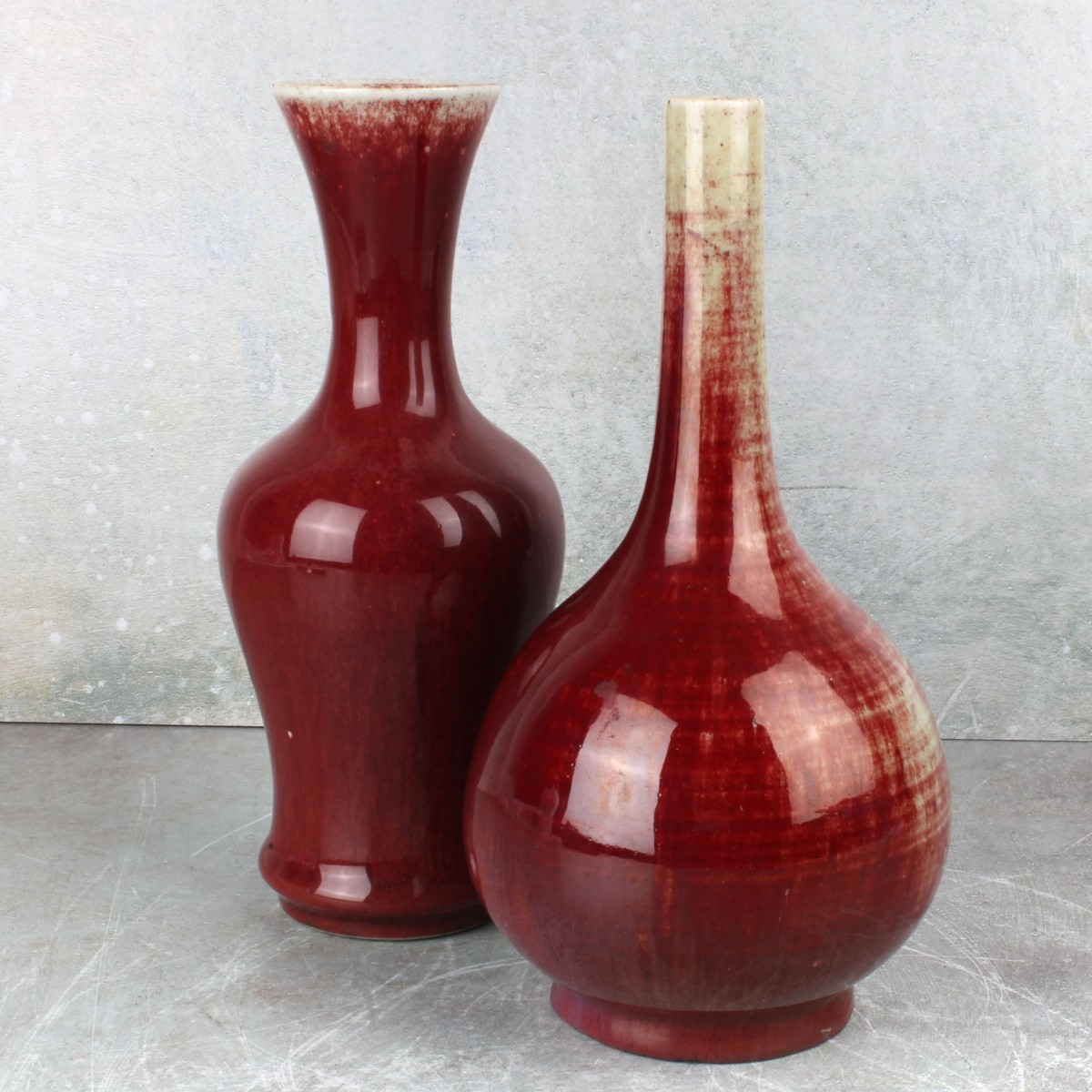 Chinese Sang de Boeuf Vases