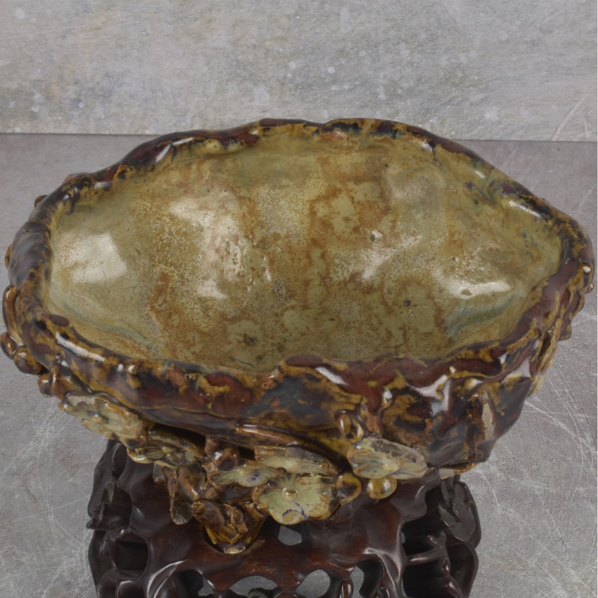 Antique Chinese Ceramic Brush Pot