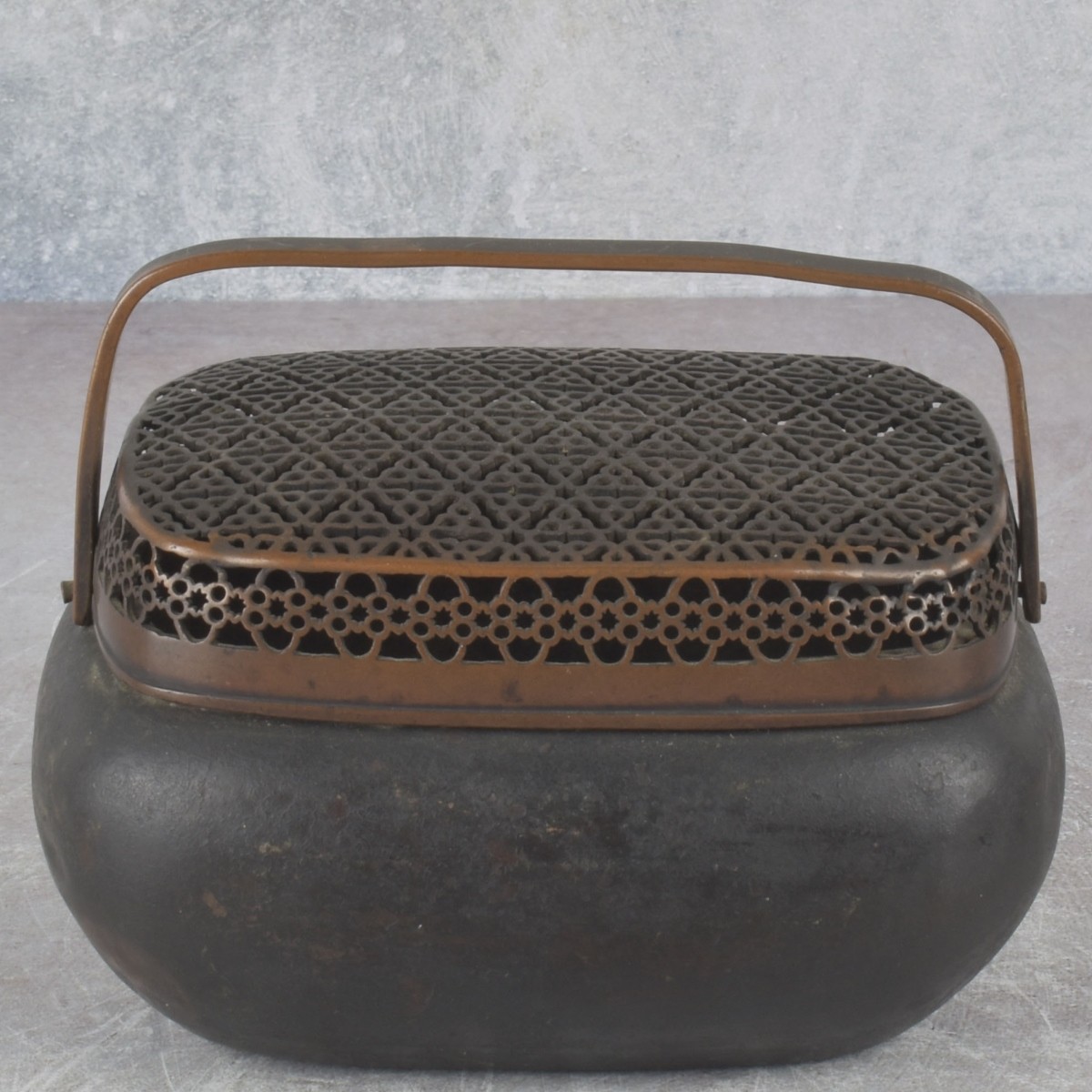 Antique Chinese Bronze Cricket Box