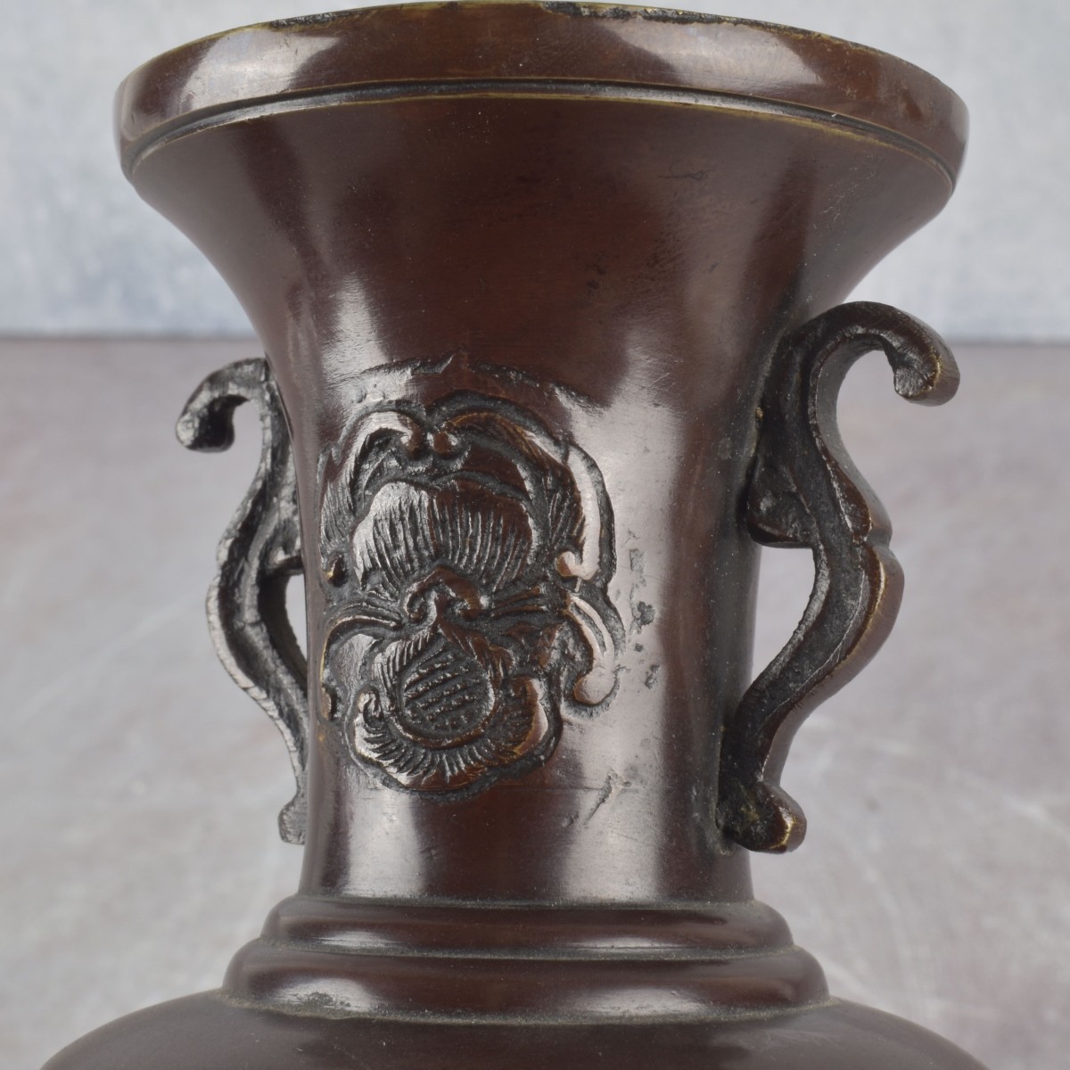 Pair of Japanese Bronze Vases