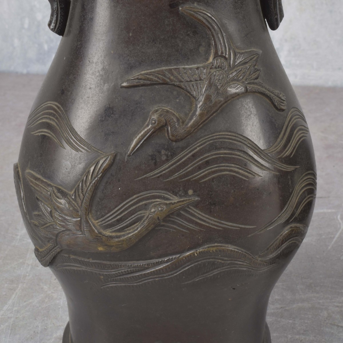 Antique Japanese Bronze Vases