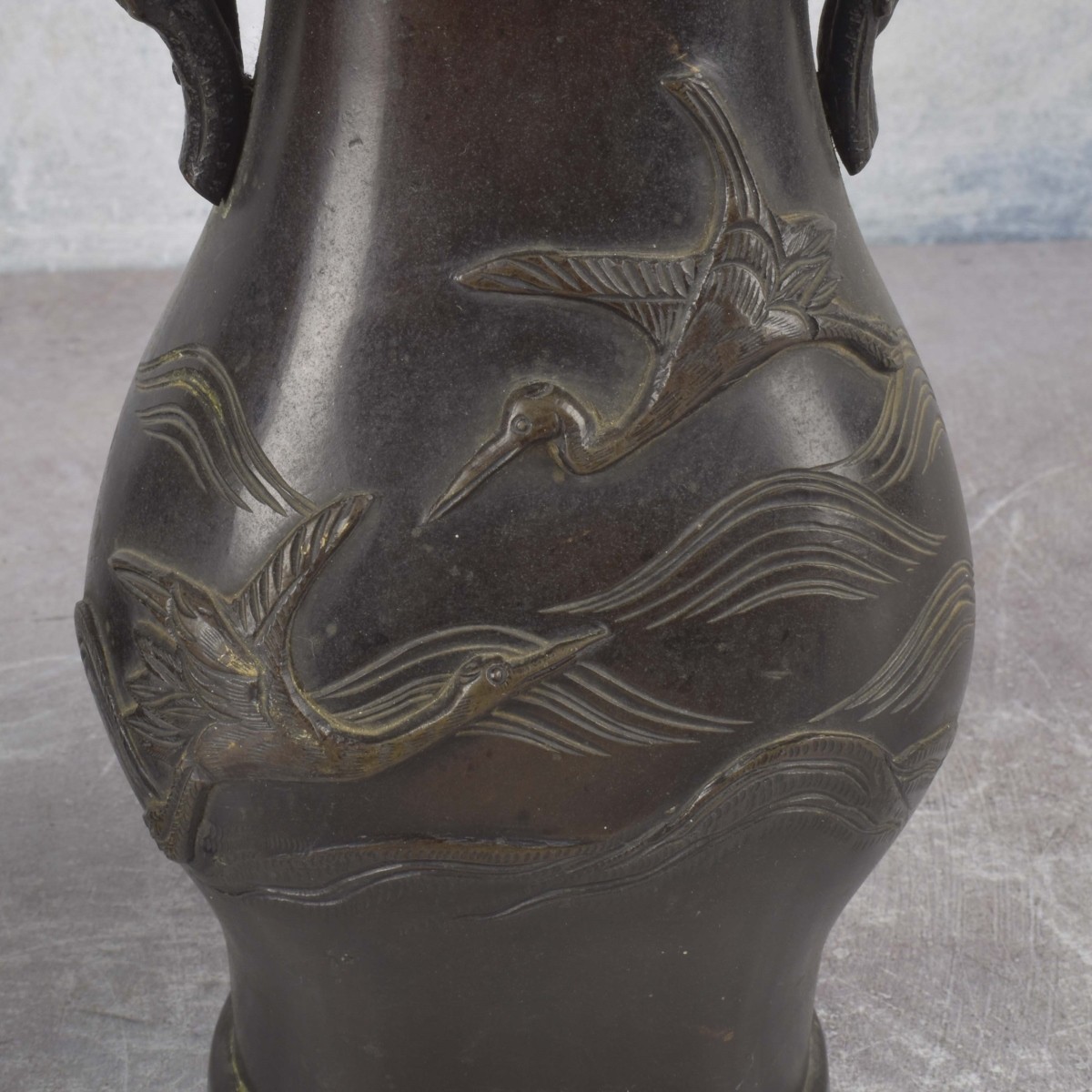 Antique Japanese Bronze Vases