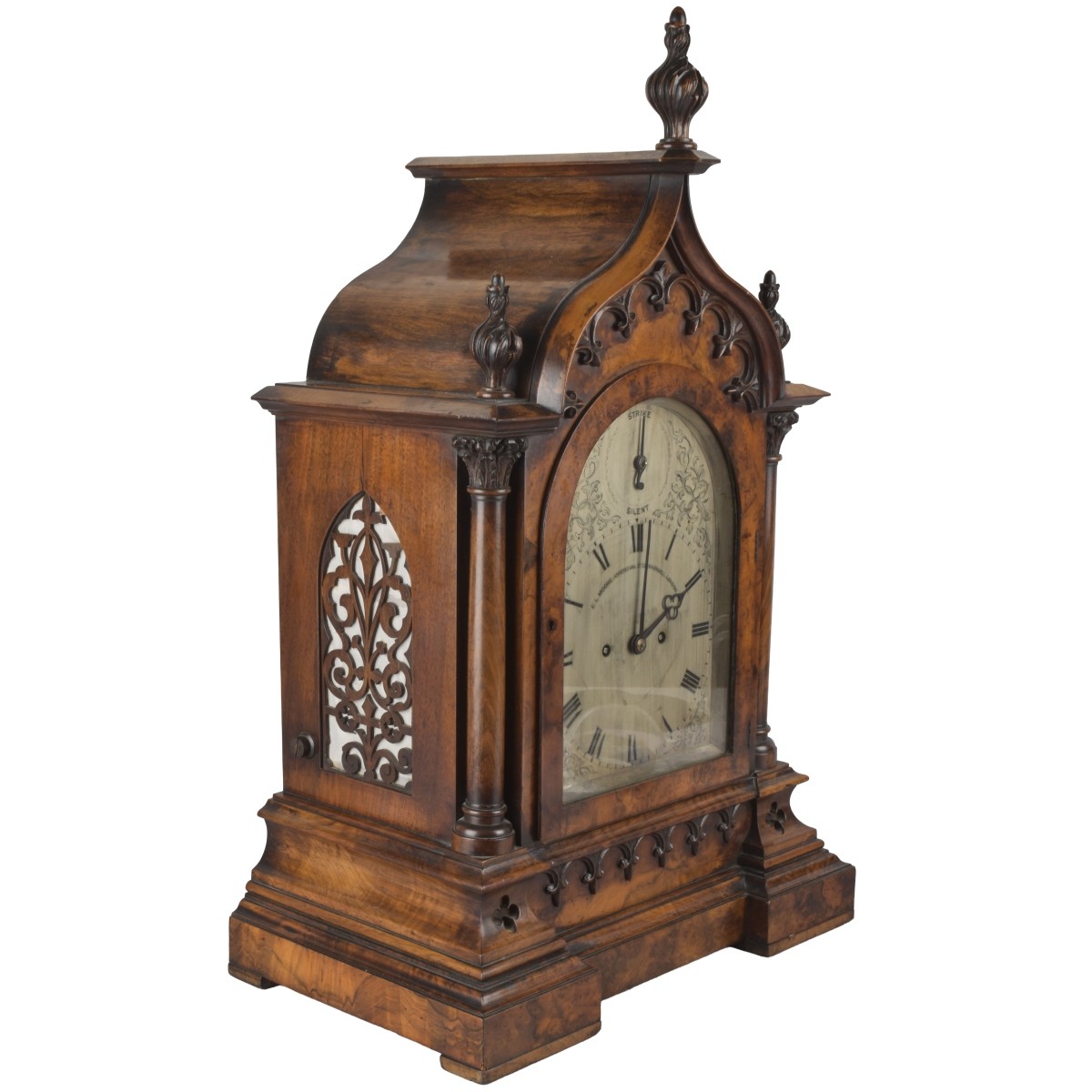English 19th Century Gothic Style Clock