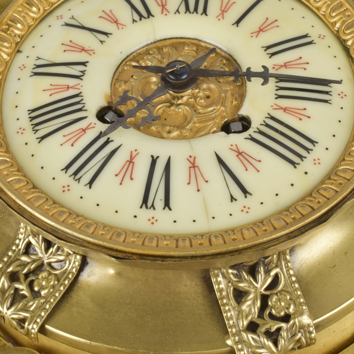 French Bronze Cartel Clock