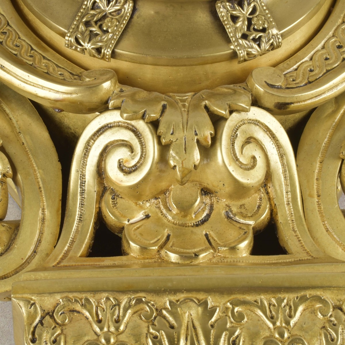 French Bronze Cartel Clock