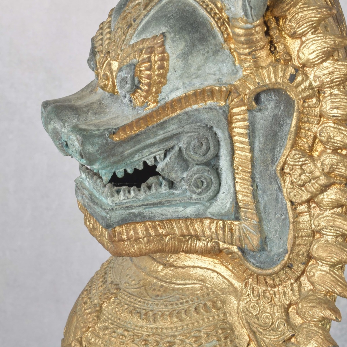 Pair of Thai-Khmer Bronze Foo Dogs