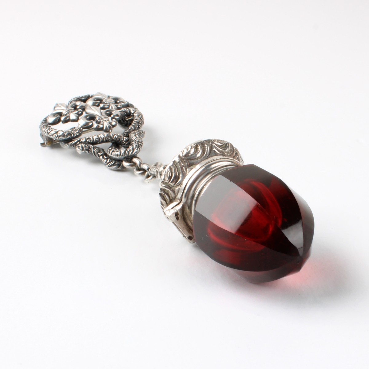 Sterling Silver Chatelaine Perfume Bottle