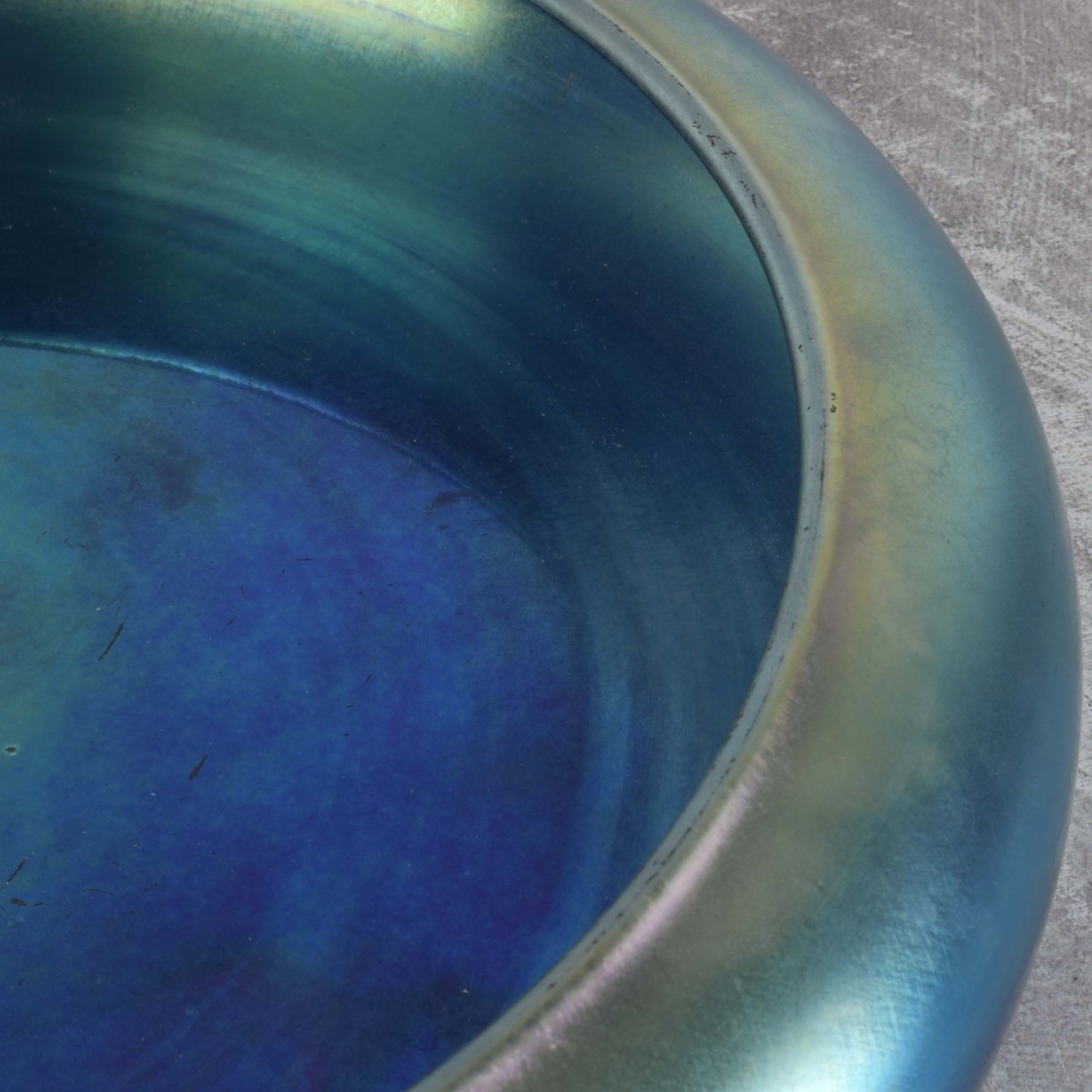 Steuben Blue Aurene Bowl