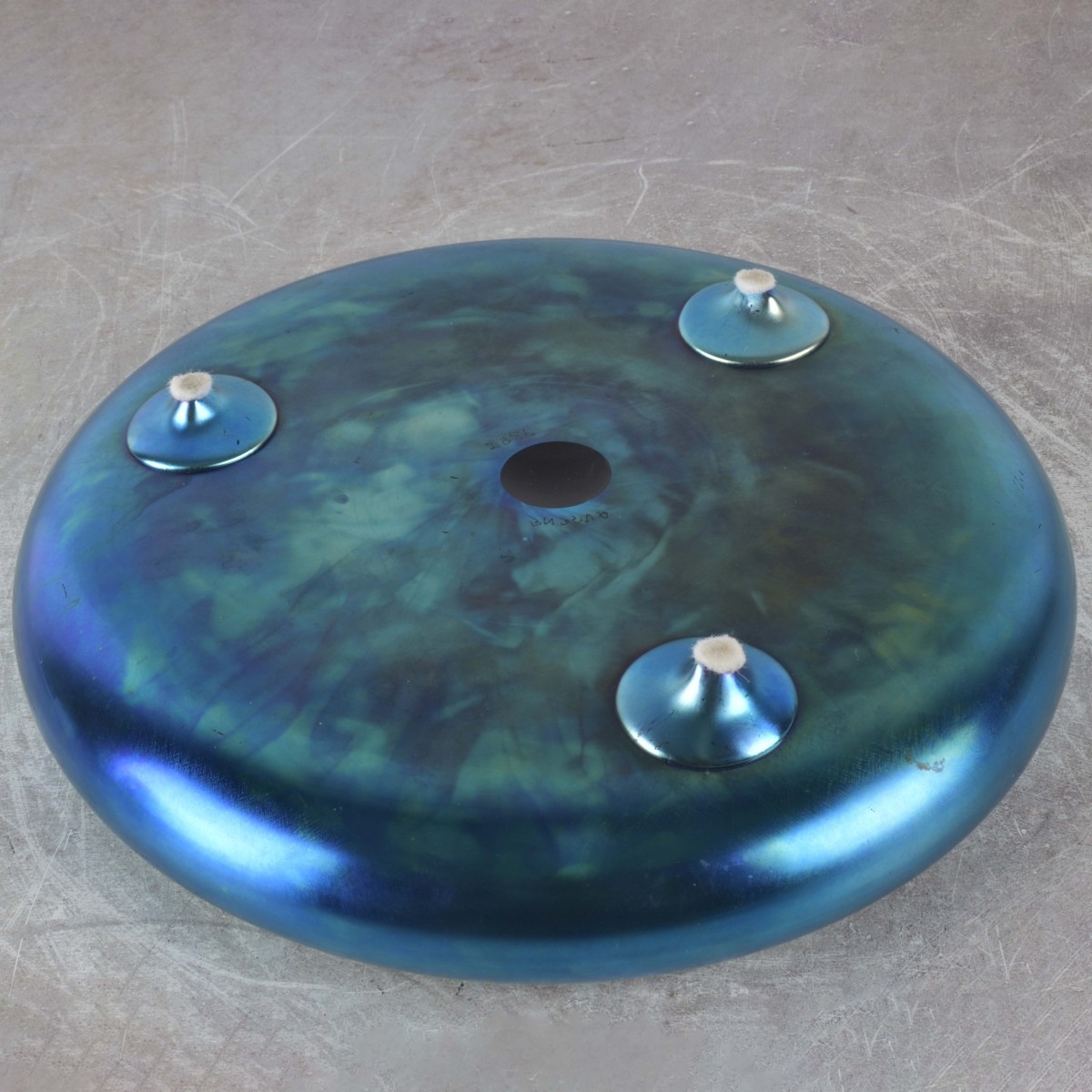 Steuben Blue Aurene Bowl