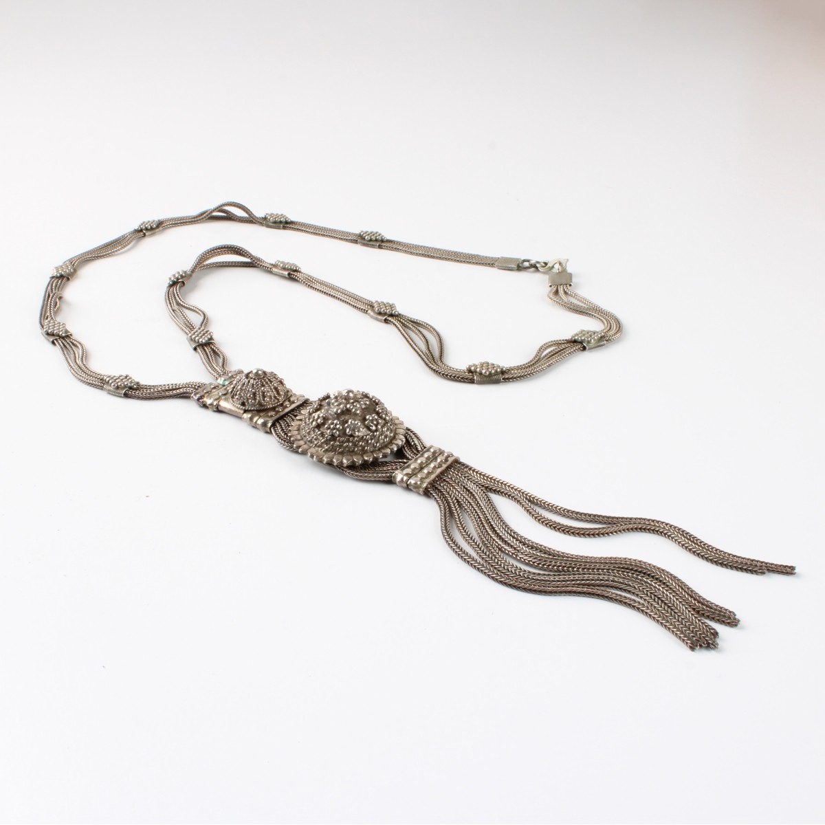 Silver Tassel Necklace