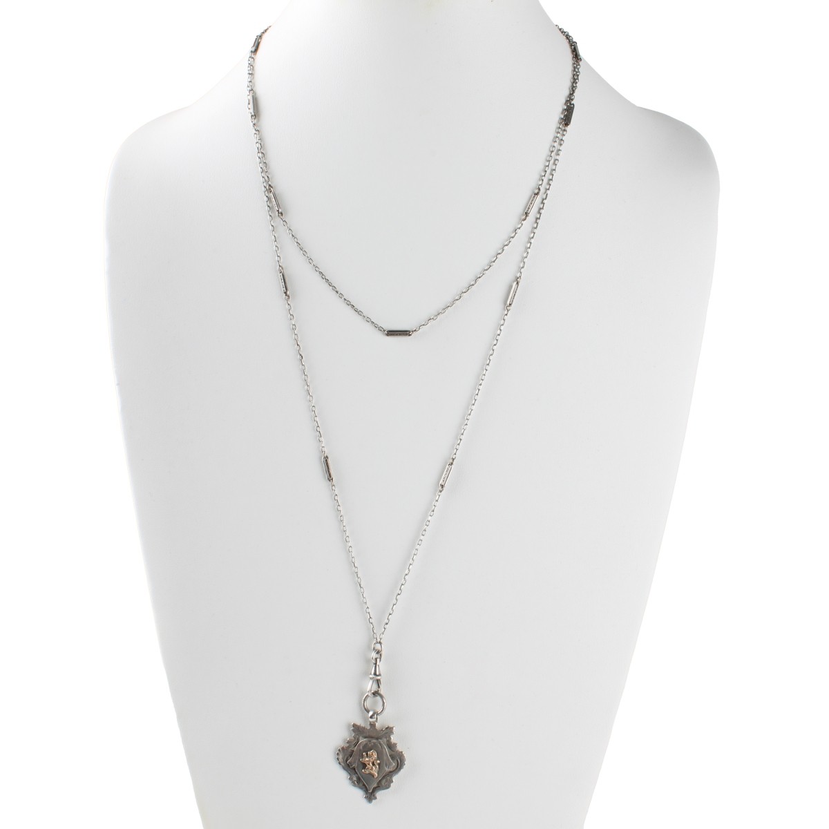 Sterling and 9K Gold Pendant / Necklace