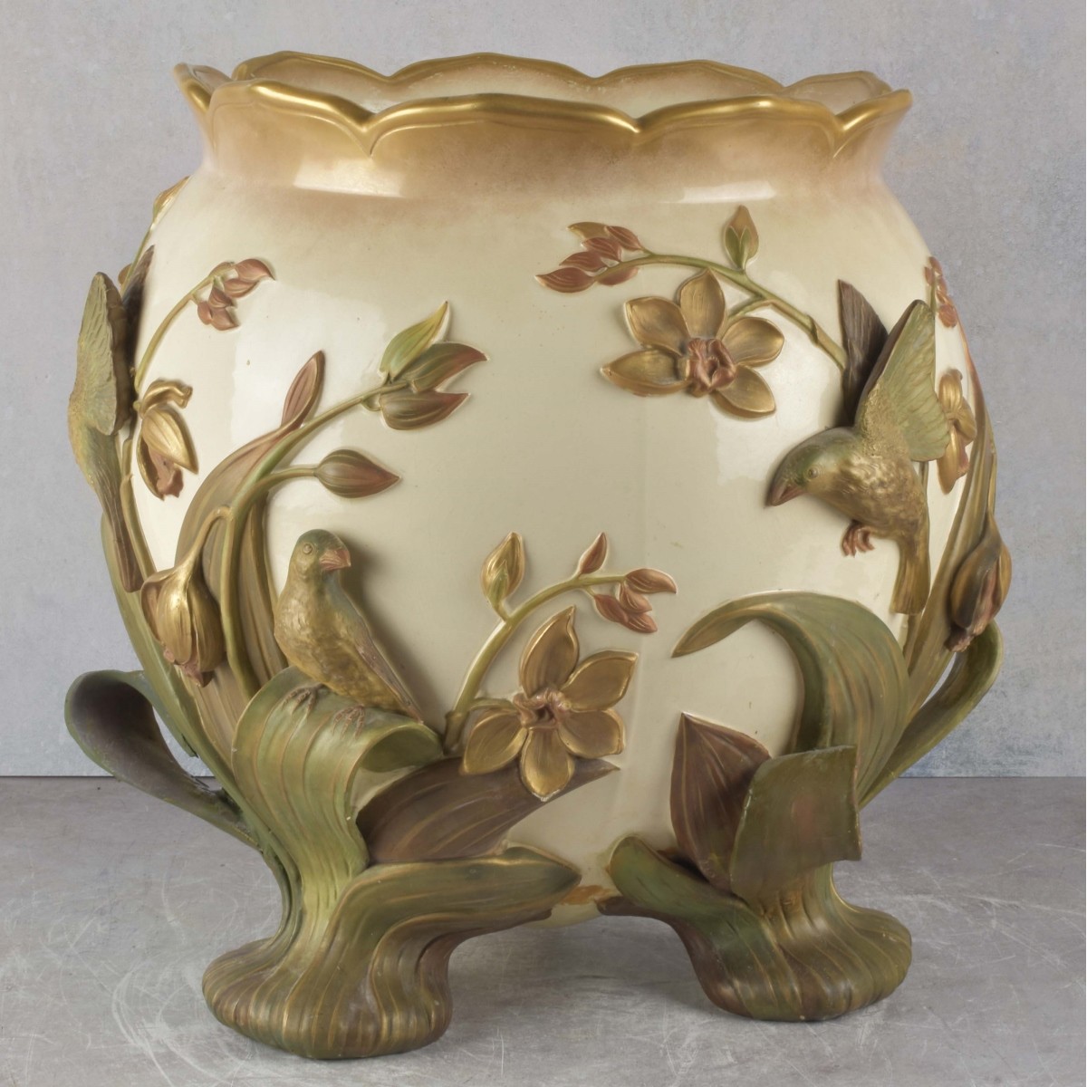 Art Nouveau Porcelain Jardiniere