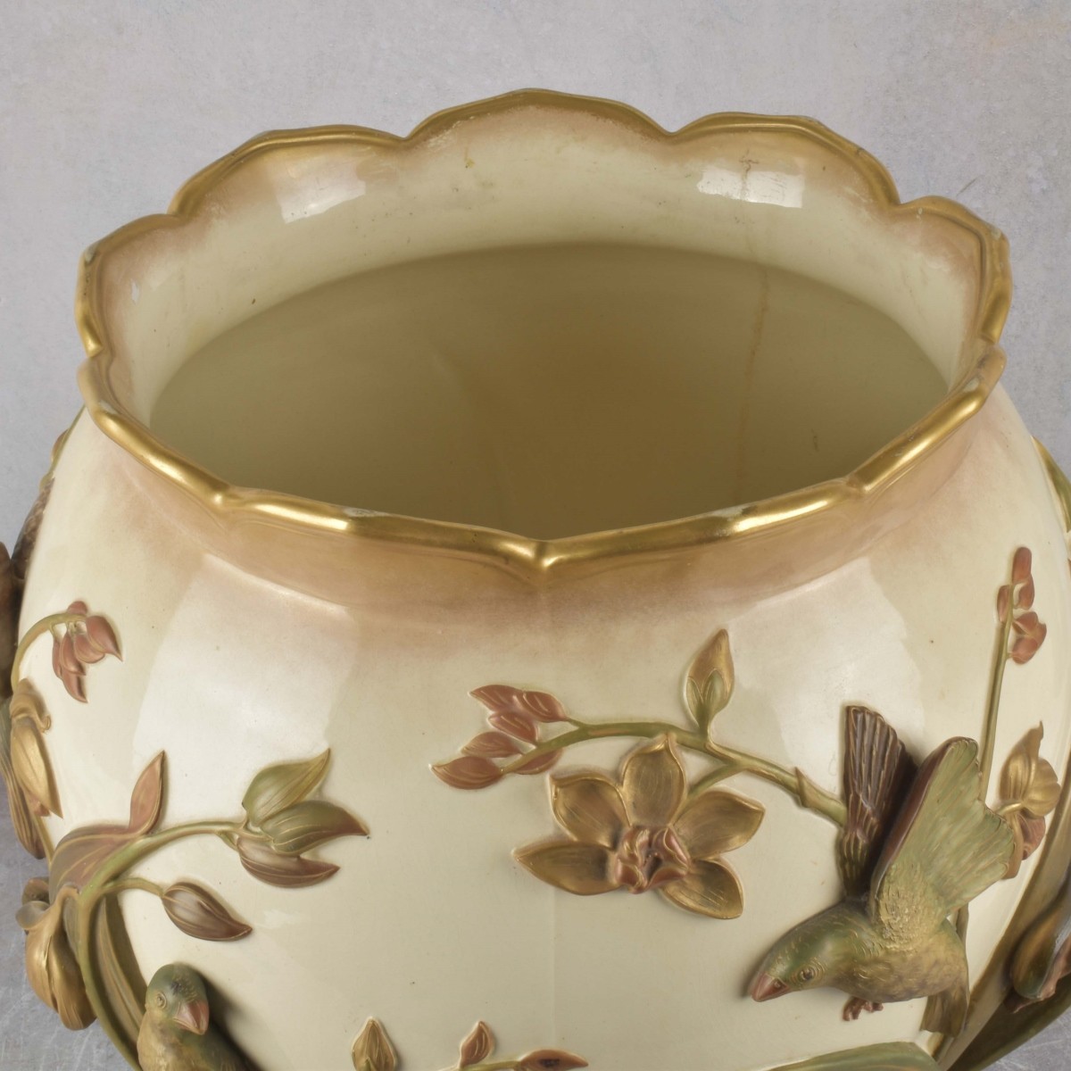 Art Nouveau Porcelain Jardiniere