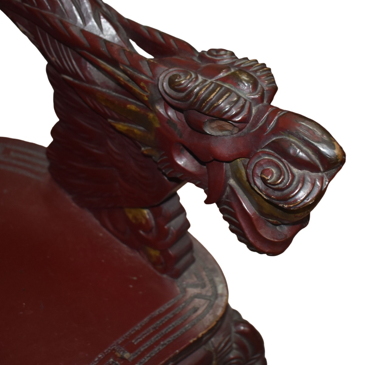Carved Chinese Dragon Arm Chair