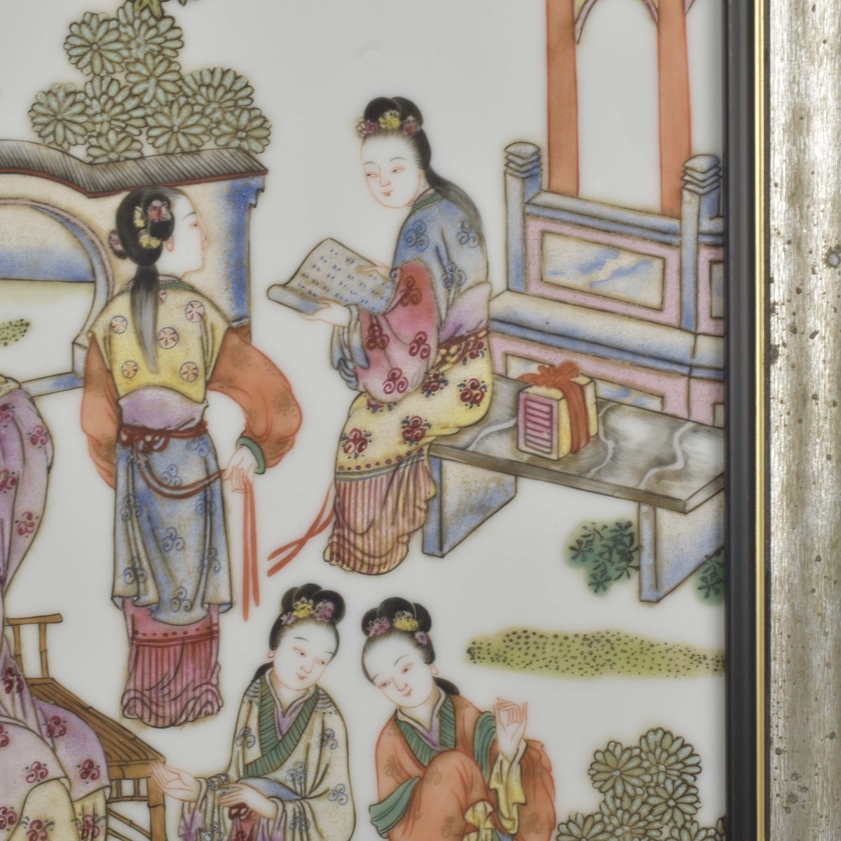 Chinese Famille Rose Porcelain Plaques
