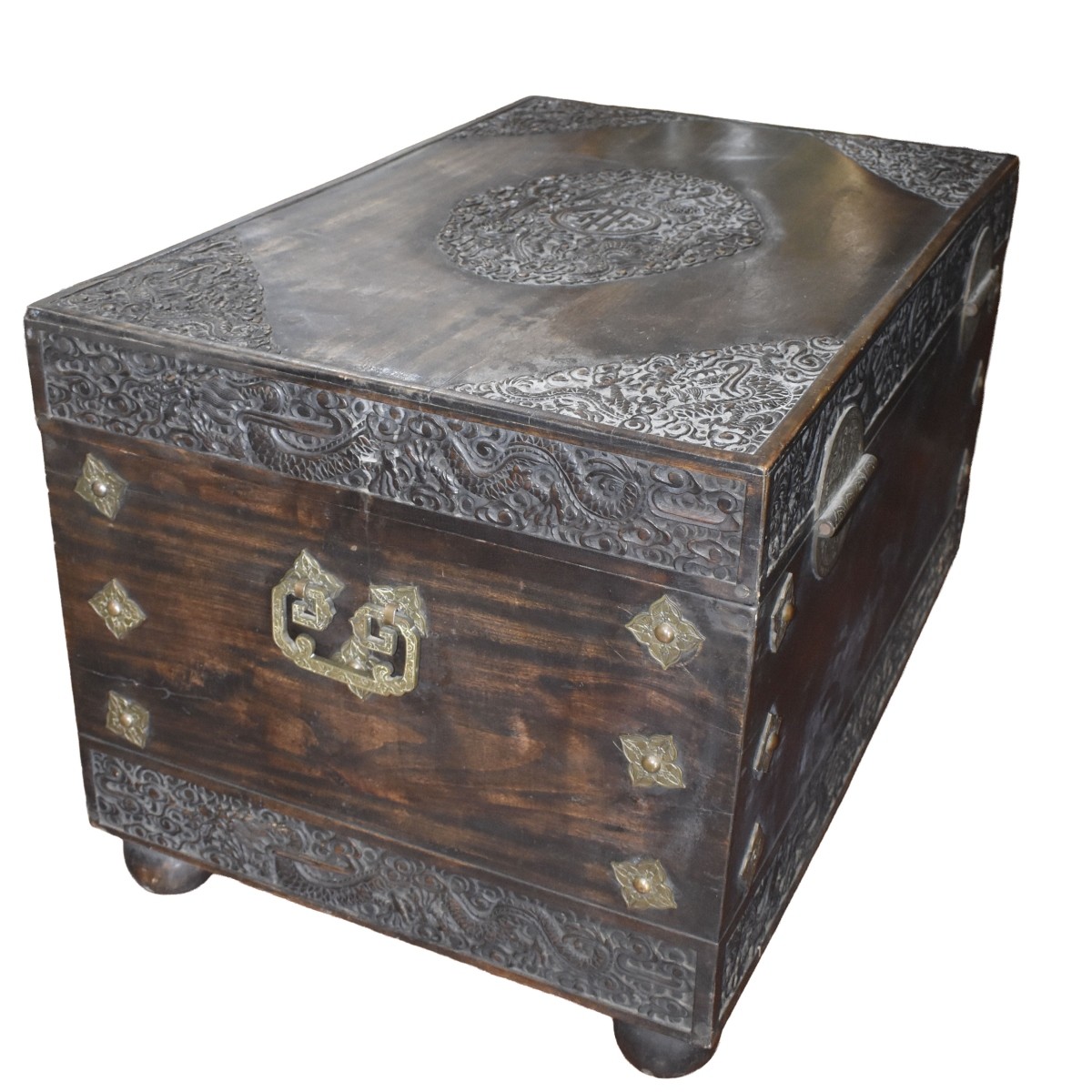 Antique Chinese Teak Chest