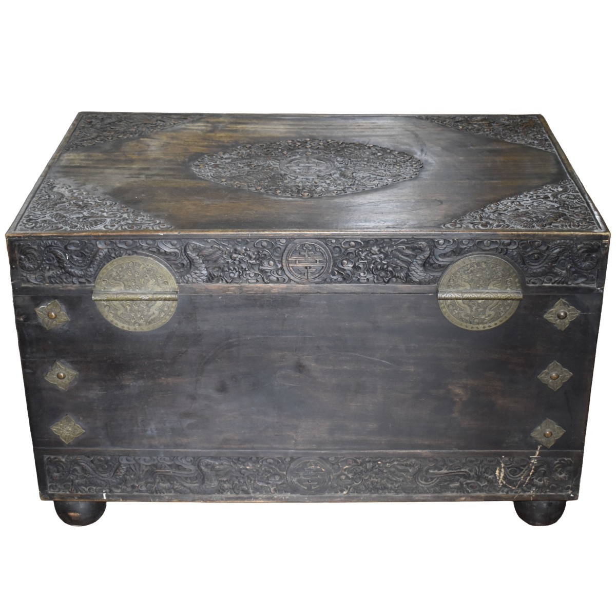 Antique Chinese Teak Chest
