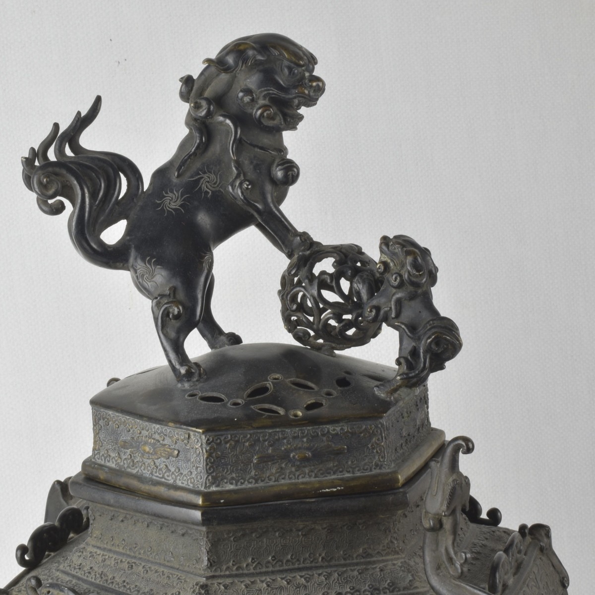 Antique Chinese Tripod Bronze Censer