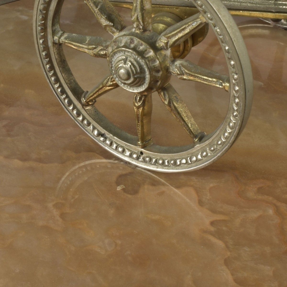 Vintage Bronze Roman Chariot Race