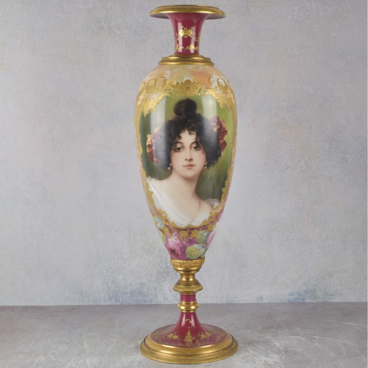 Large Art Glass Bottle