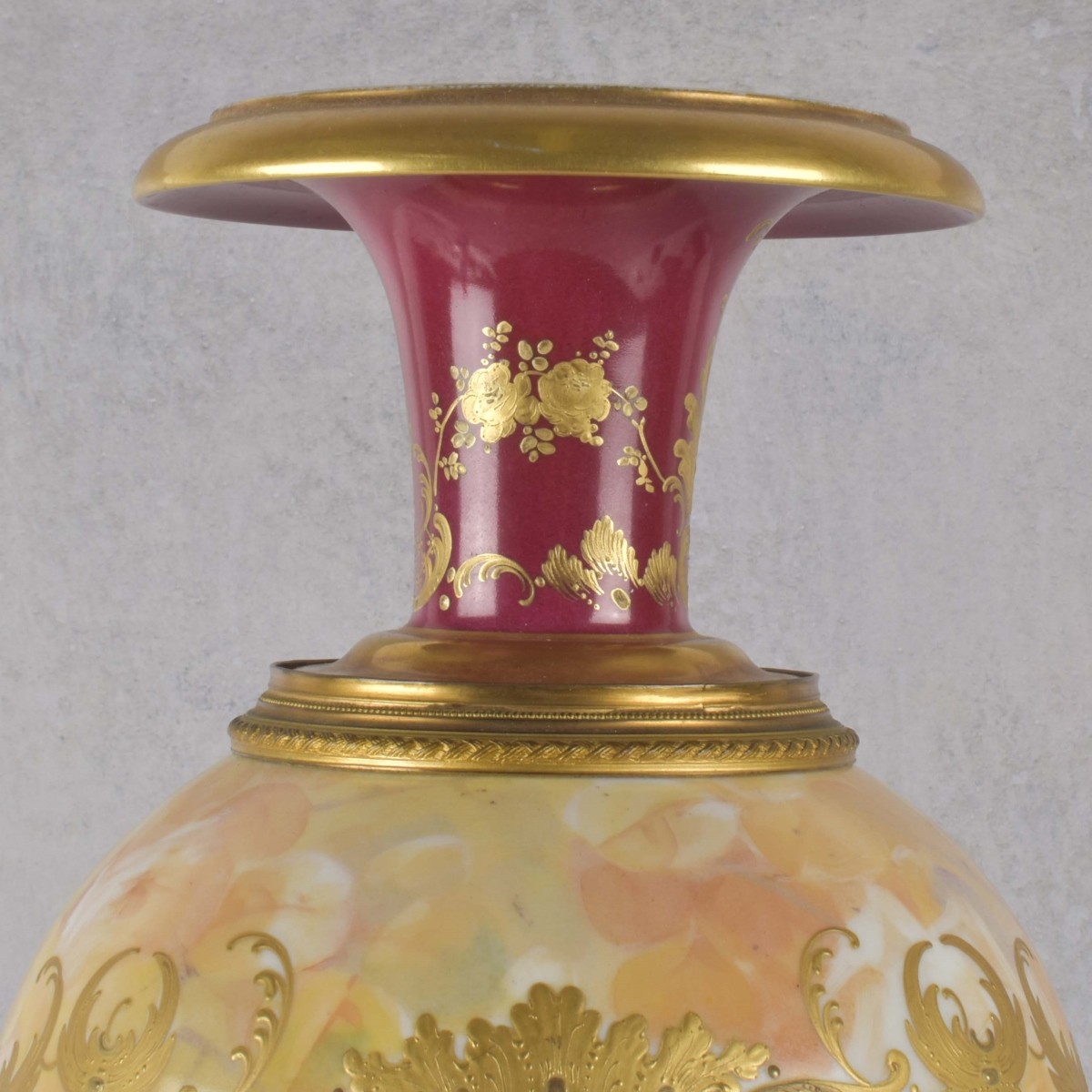 Large Art Glass Bottle