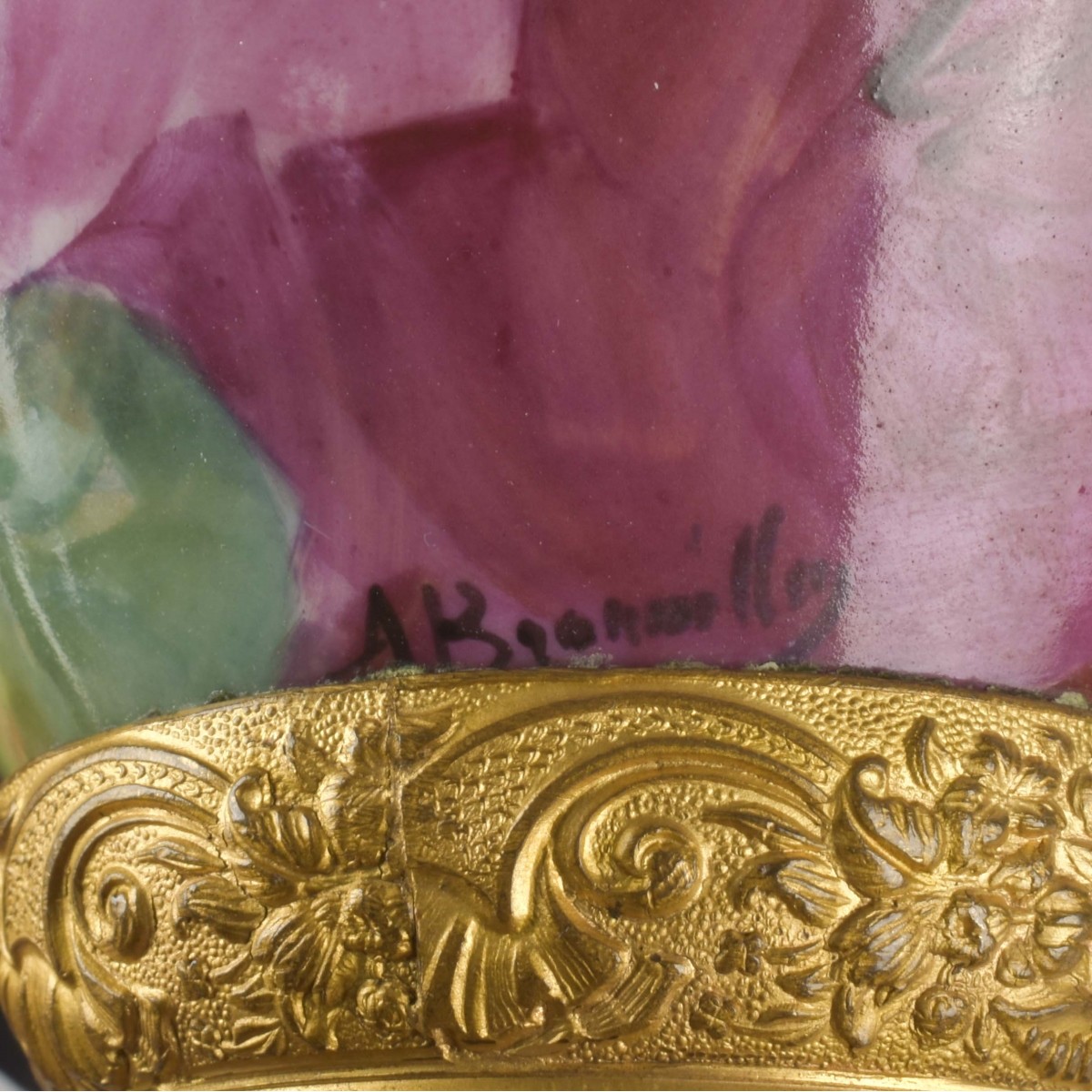 Large Art Glass Bottle