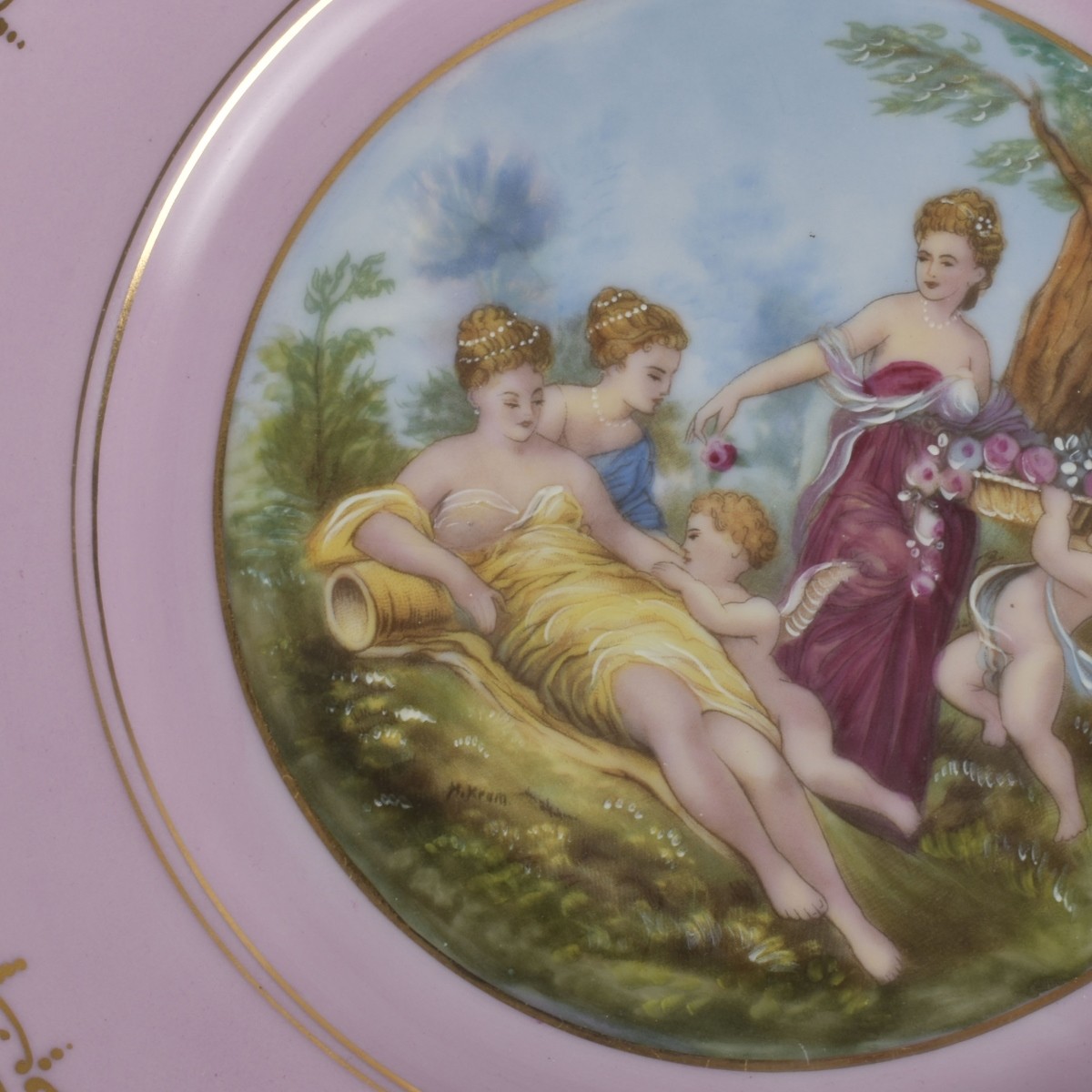 Group of Porcelain Cabinet Plates