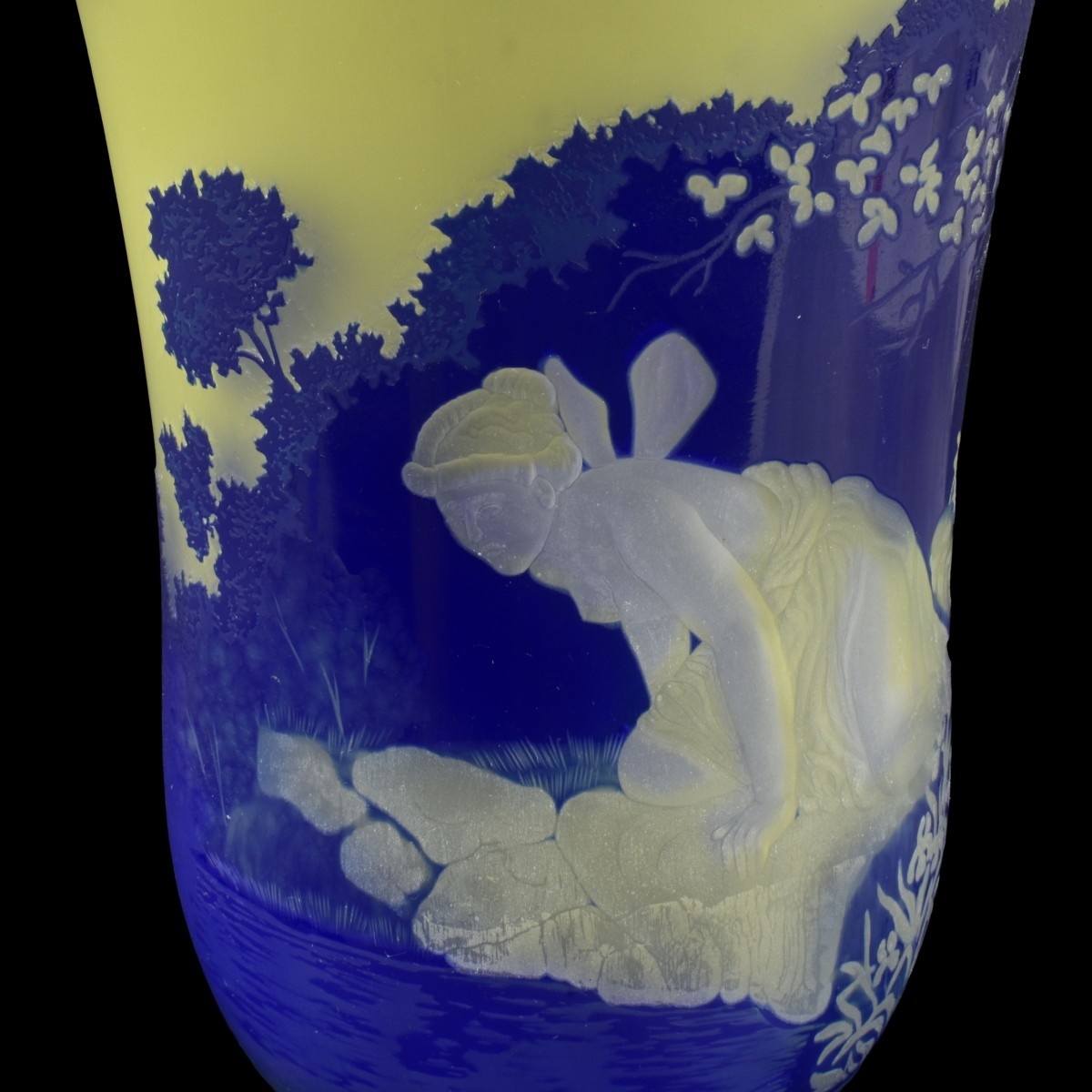 Vintage Cameo Vase
