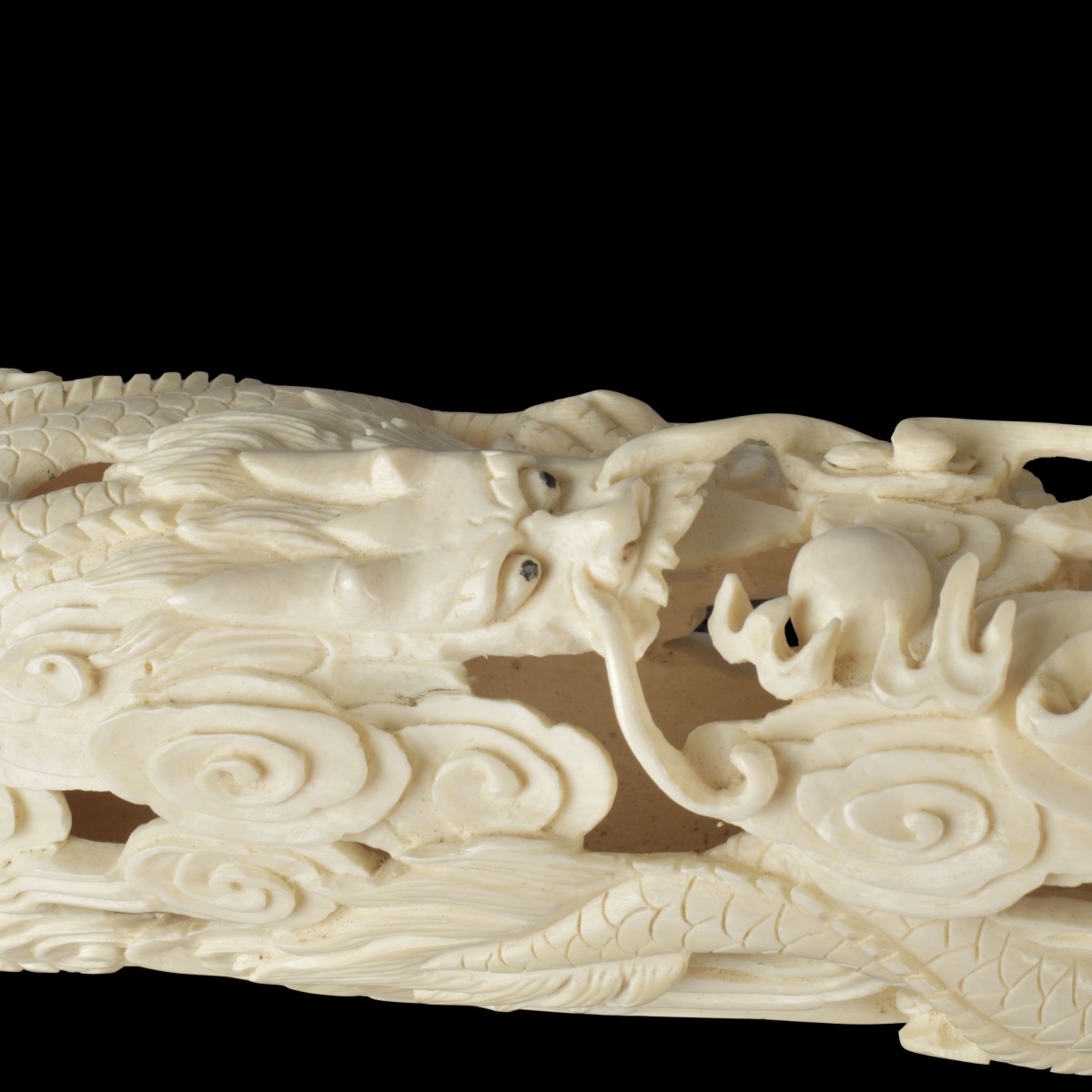 Chinese Carved Figural Tusk